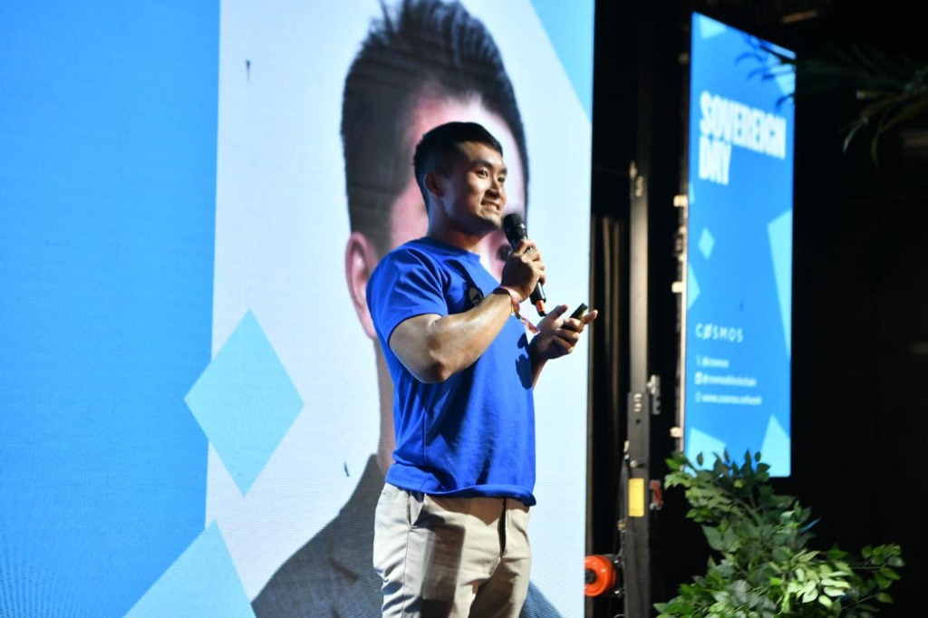 Andy speaking at a conference